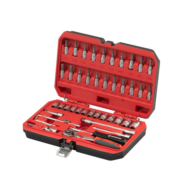  Набір інструментів 1/4" 48од (ET-6046SP) INTERTOOL ET-9048